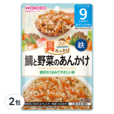 WAKODO 和光堂 蔬菜鯛魚羹, 80g, 2包