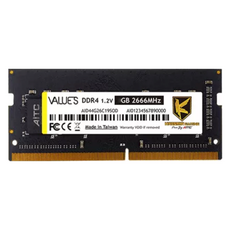 AITC 艾格 Value S DDR4 8GB 2666 SODIMM 筆記型記憶體, 1個