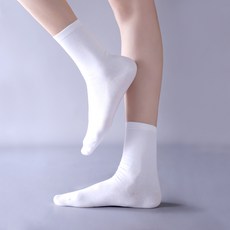 BASE ALPHA ESSENTIALS 女款素色中筒襪 10 雙 23-25cm