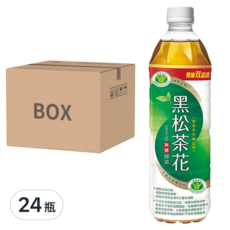 黑松茶花 綠茶 無糖, 580ml, 24瓶