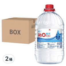 統一 H2O water 純水, 5.8L, 2桶
