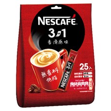 NESCAFE 雀巢咖啡 三合1, 15g, 25包, 1袋