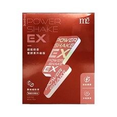 m2 美度 Power Shake EX超能奶昔 黑絲絨奶茶, 7入, 1盒