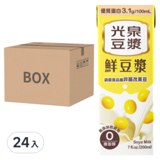 光泉 鮮豆漿, 200ml, 24入