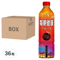 每朝健康 熟藏紅茶 無糖, 900ml, 36瓶