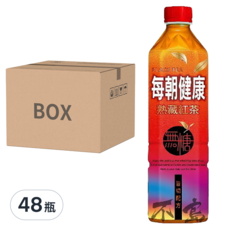 每朝健康 熟藏紅茶 無糖, 900ml, 48瓶