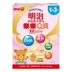 meiji 明治 成長配方食品樂樂Q貝, 1-3歲, 560g, 1盒