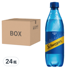 Schweppes 舒味思 氣泡水 原味, 500ml, 24瓶