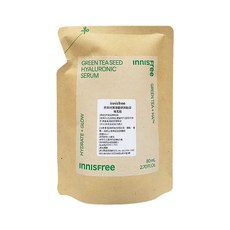 innisfree 綠茶籽玻尿酸保濕精華 補充包, 80ml, 1入