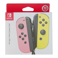 Nintendo 任天堂 Joy-Con 左右手控制器, 淡雅粉紅 + 淡雅黃, 1組