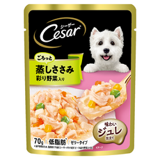 Cesar 西莎 成犬 蒸鮮包, 低脂雞肉 + 蔬菜, 70g, 16包