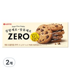 LOTTE 樂天 Zero巧克力豆餅乾, 84g, 2盒