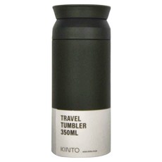 KINTO TRAVEL TUMBLER隨行保溫瓶, 黑色, 350ml, 1個