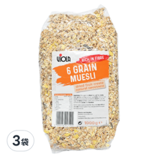 VIOLA 綜合穀粒殼片 6 Grain Muesli, 1kg, 3包