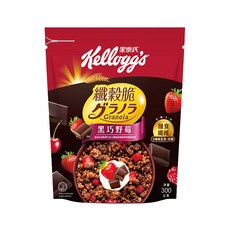 Kellogg's 家樂氏 Granola 纖穀脆 黑巧野莓穀物麥片, 300g, 1包