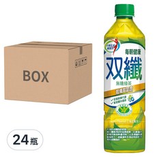 每朝健康 健康雙纖綠茶, 650ml, 24瓶