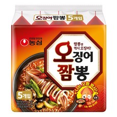 Nongshim 農心 魷魚海鮮湯麵 韓國境內版, 5包