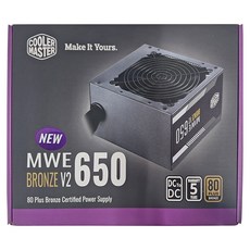 COOLER MASTER 酷碼 New MWE 銅牌 650W V2 電源供應器, 1個