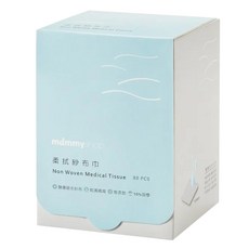 mammyshop 媽咪小站 乾濕兩用柔拭紗布巾 80張, 1盒