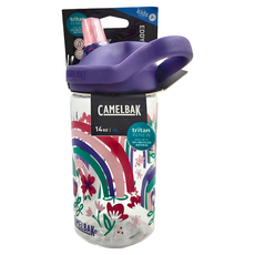 CAMELBAK EDDY+ 兒童吸管運動水瓶, 彩虹花卉, 400ml, 1入