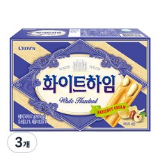 CROWN 皇冠 夾心威化酥 榛果奶油口味, 47g, 3盒