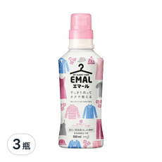Kao 花王 EMAL護色防縮水洗衣精 柔和花香, 500ml, 3瓶