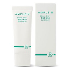 AMPLE:N Solar Shot鋅溫和防曬乳 SPF50+ PA++++, 40ml, 1個