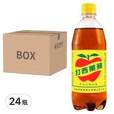 大西洋 蘋果西打, 600ml, 24瓶