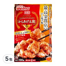 Nisshin Seifun 日清製粉 炸物製粉 香蒜醬油味, 100g, 5包