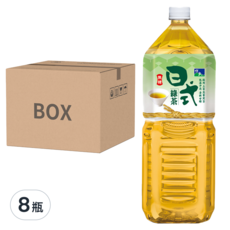 悅氏 日式無糖綠茶, 2L, 8瓶