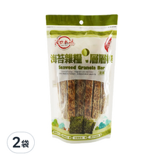 屹兆莊活力本味 海苔雜糧層層棒, 180g, 2袋