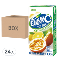 黑松 果汁C系列百 香果, 300ml, 24入