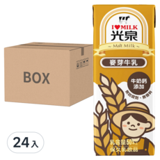 光泉 麥芽牛乳, 200ml, 24入