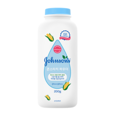 Johnson's 嬌生嬰兒 玉米配方爽身粉, 200g, 1瓶