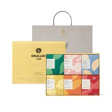 OSULLOC O Thank You花草茶包禮盒+提袋, 6種茶包 5入, 1盒