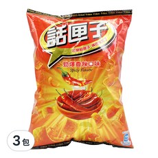 波卡 話匣子 勁爆香辣, 65g, 3包