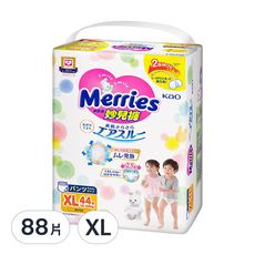Merries 妙而舒 妙兒褲/尿布, XL, 88片