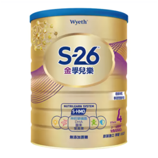 Wyeth 惠氏 S-26 金學兒樂S-HMO幼童成長配方 (再升級版) 4號, 3-7歲, 1600g, 1罐