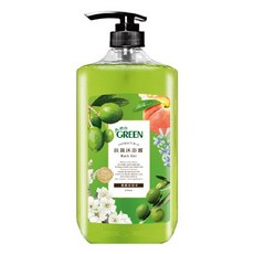 GREEN 綠的 抗菌沐浴露 橄欖葉, 1L, 1瓶