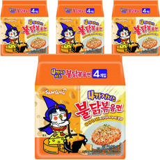 SAMYANG 三養 4種起司風味火辣雞肉風味鐵板炒麵, 16包