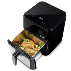 OCOO 奧庫 真正的所有Sten Digital Airfryer 7L, 黑色, OCS-AF700