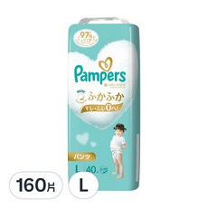 Pampers 幫寶適 日本境內版 一級幫拉拉褲/尿布, L, 160片