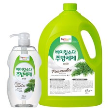 Tamsaa 小蘇打洗碗精組 瓶裝780ml+補充裝4L 1組, 4780ml, 1套