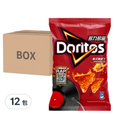 Doritos 多力多滋 玉米片 美式辣起士, 84g, 12包