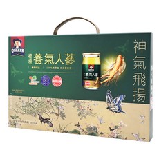 QUAKER 桂格 無糖養氣人蔘滋補液禮盒, 60ml, 12瓶, 1盒