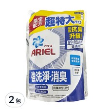 ARIEL 抗菌抗臭洗衣精補充包, 1100g, 2包