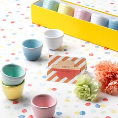 LE CREUSET 冰糕燒酒玻璃杯 5 件套, 5個燒酒杯, 1組