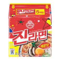 OTTOGI 不倒翁 韓國境內版 辣味金拉麵, 5包