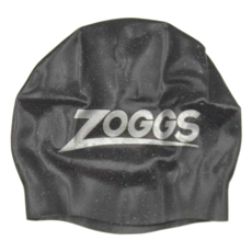 ZOGGS 超彈性環保矽膠泳帽, 黑色, 1個