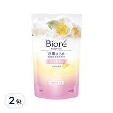 Biore 蜜妮 淨亮保濕淨嫩沐浴乳 補充包 山茶花香, 700g, 2包